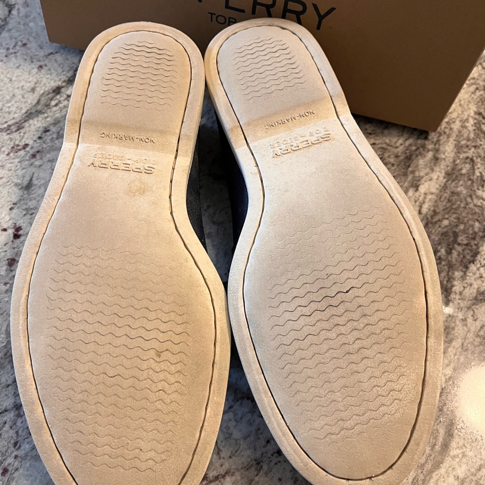 Sperry Womens Dark Blue Boat Shoes - Picture 3 of 3